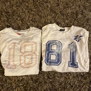 Abercrombie and Fitch short-sleeved shirts men size medium.